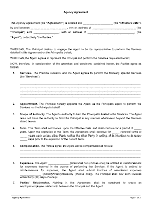 Street Team Trade Of Services Agreement Template